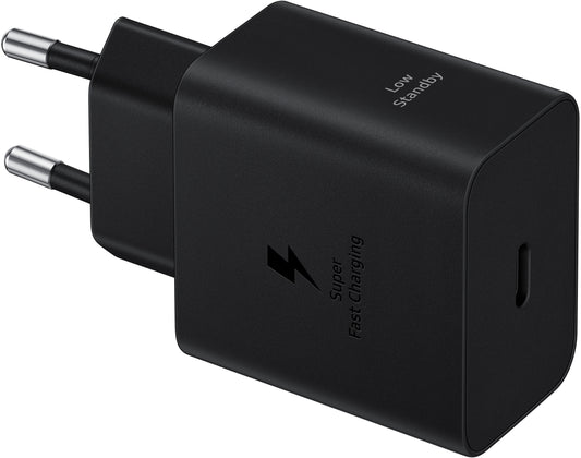 Síťová nabíječka Samsung s kabelem USB-C, 45 W, 4,05 A, 1 x USB-C, černá EP-T4511XBEGEU