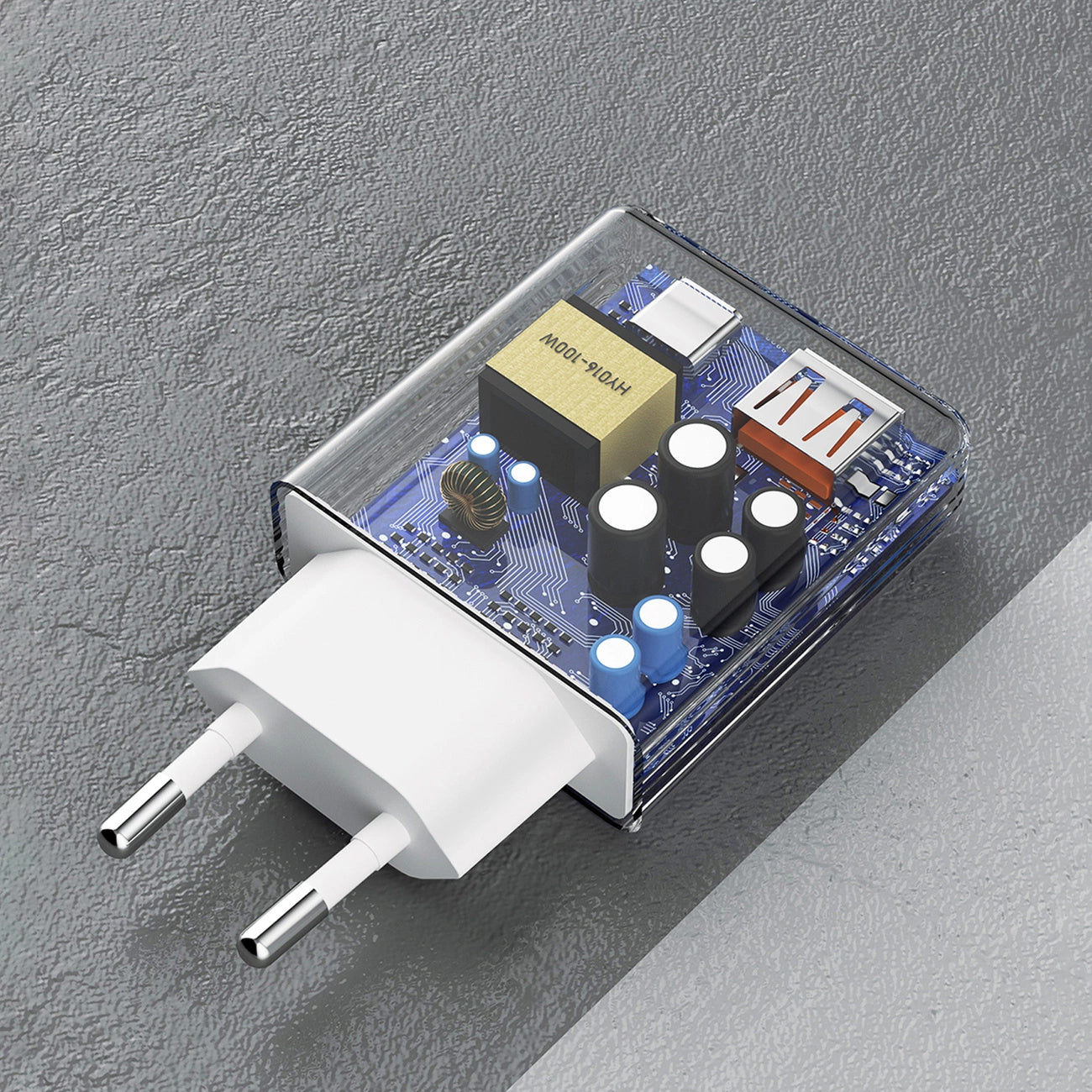 Dudao A30EUT Síťová nabíječka s kabelem USB-C, 30W, 3A, 1 x USB-A - 1 x USB-C, bílá