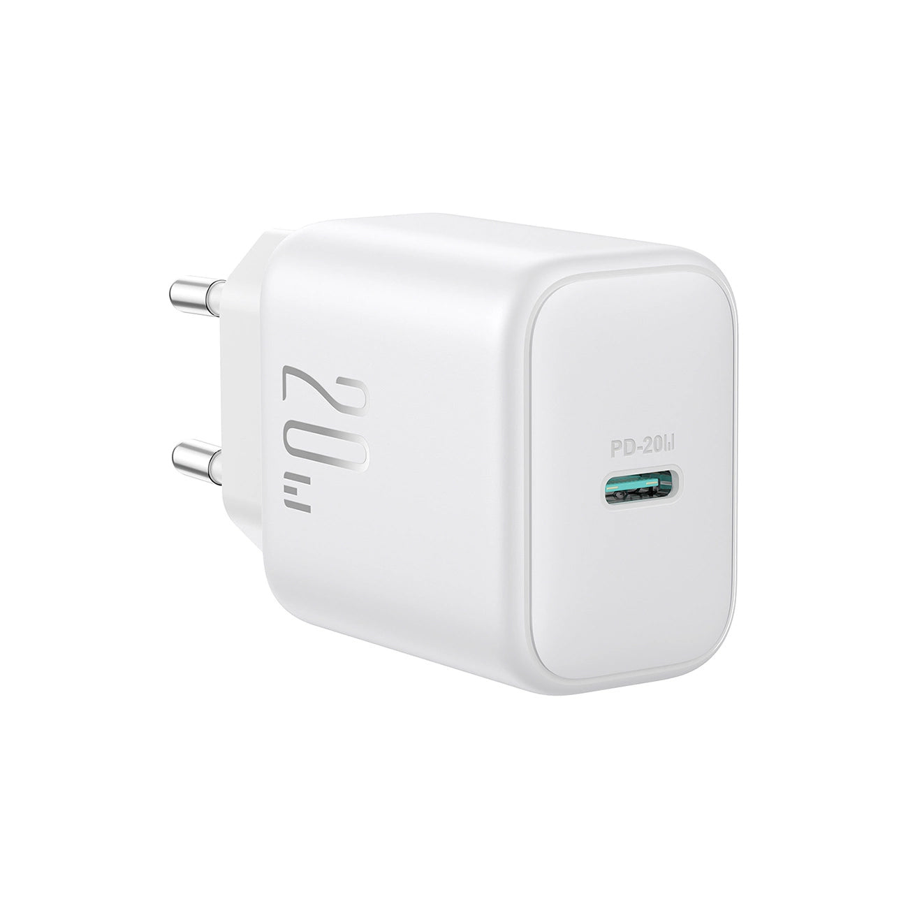 Network Charger with USB-C Cable Joyroom JR-TCF20, 20W, 3A, 1 x USB-C, White