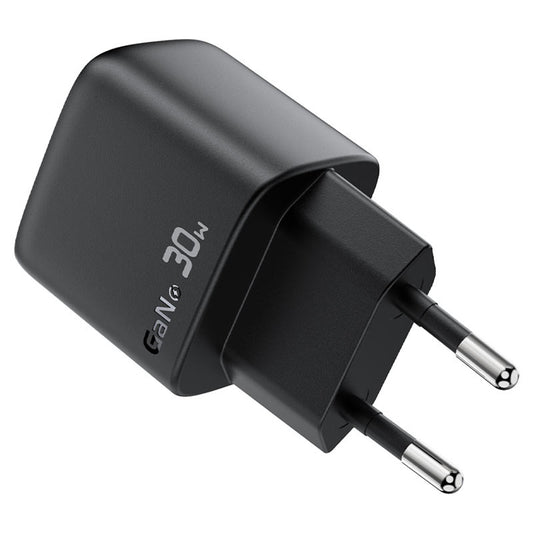 Síťová nabíječka s kabelem USB-C Acefast A115 Display, 30W, 3A, 1 x USB-C, černá
