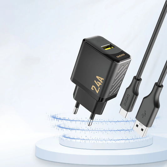 Síťová nabíječka Dudao A23, 12W, 2,4A, 1 x USB-A, černá