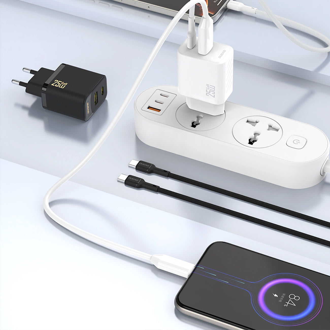 Síťová nabíječka Dudao A27, 25W, 3A, 1 x USB-C, Černá