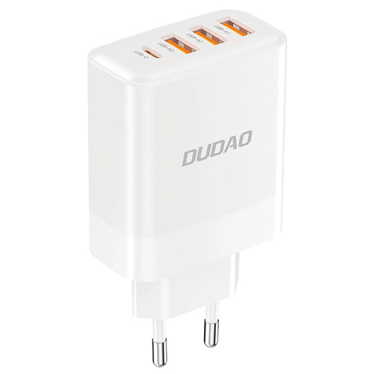 Síťová nabíječka Dudao A5HEU, 20W, 3A, 1 x USB-C - 3 x USB-A, bílá