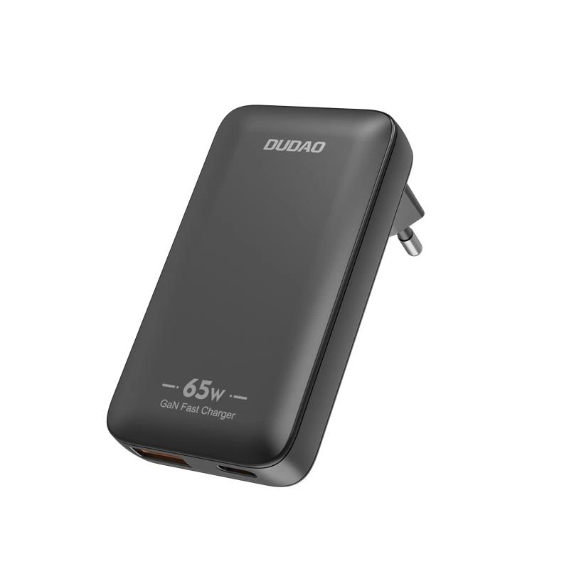 Síťová nabíječka Dudao A65Q Travel, 65W, 3.25A, 1 x USB-A - 1 x USB-C, Černá