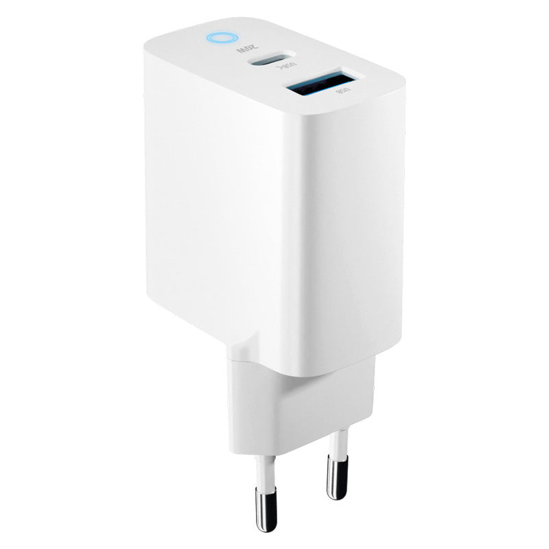 Síťová nabíječka Forever TC-06-20AC, 20W, 3A, 1 x USB-A - 1 x USB-C, bílá