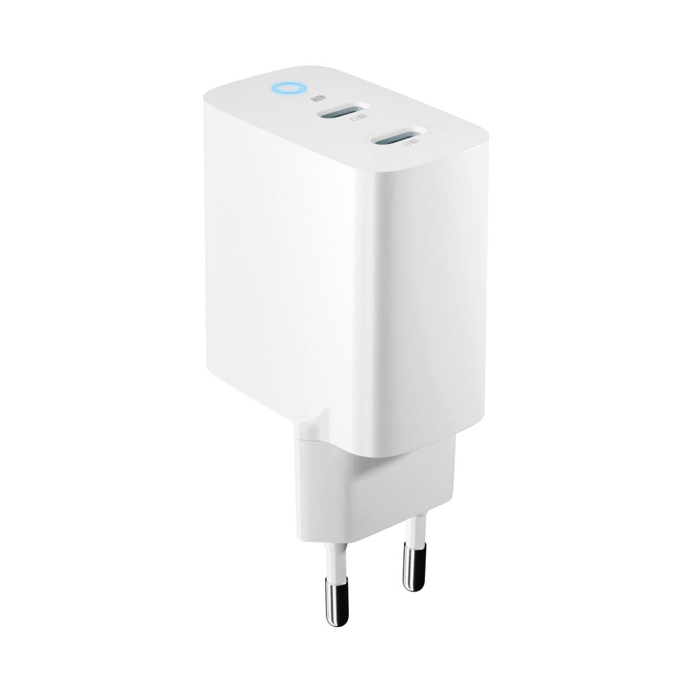 Síťová nabíječka Forever TC-06-40CC, 40W, 3A, 2 x USB-C, bílá