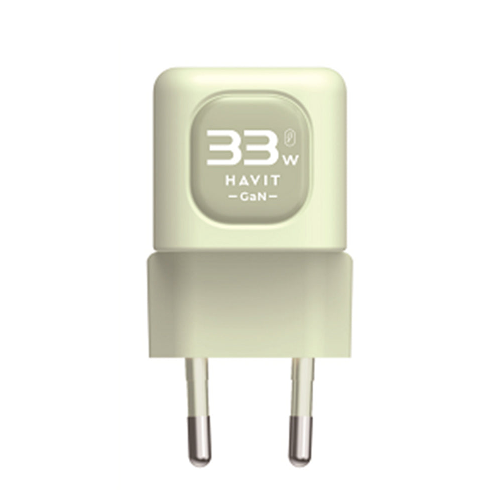 Síťová nabíječka HAVIT UC230, 33W, 3A, 1 x USB-A - 1 x USB-C, Zelená