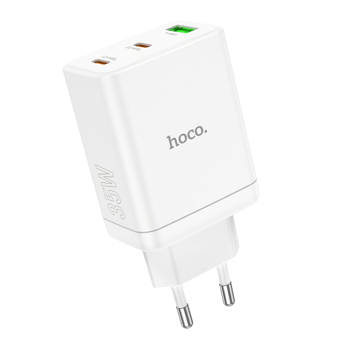 Síťová nabíječka HOCO N33, 35W, 3A, 1 x USB-A - 2 x USB-C, bílá