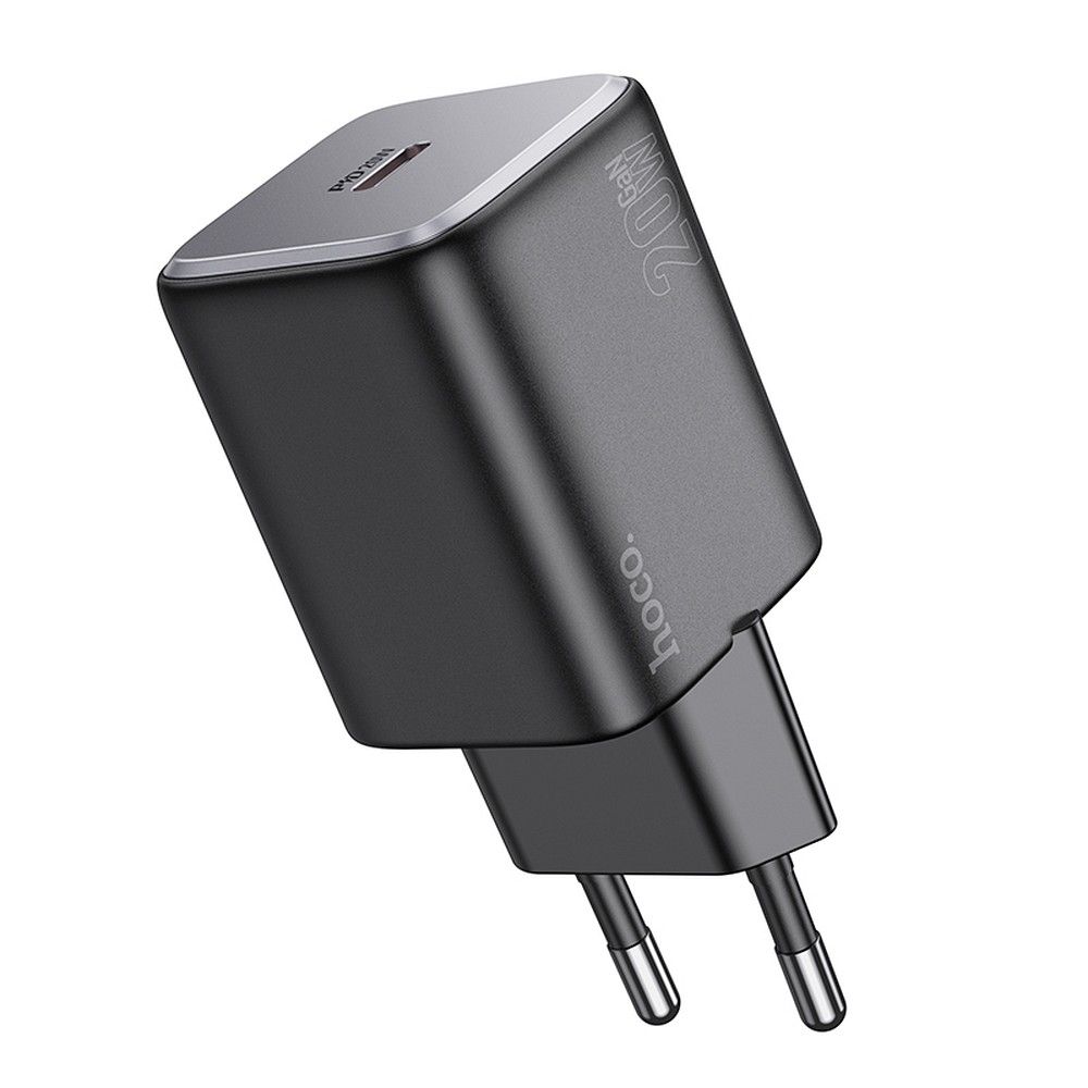Síťová nabíječka HOCO N40, 20W, 3A, 1 x USB-C, Černá