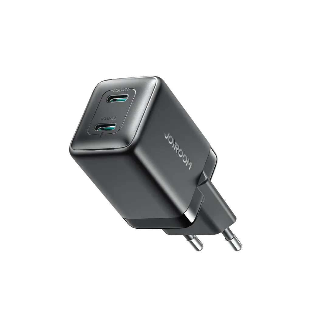 Síťová nabíječka Joyroom JR-TCG17, 45W, 3A, 2 x USB-C, Černá