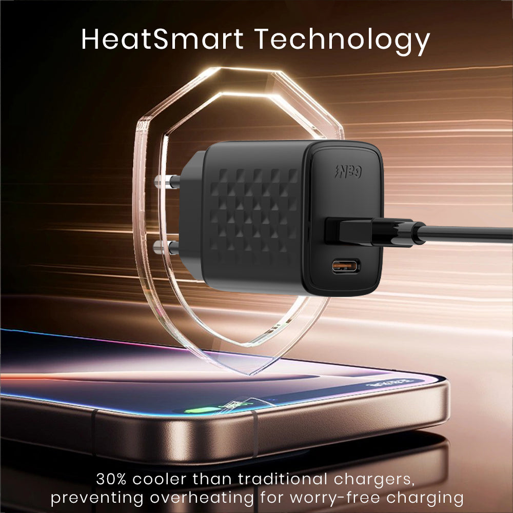 Síťová nabíječka Lito LC15, 20W, 3A, 1 x USB-A - 1 x USB-C, Černá