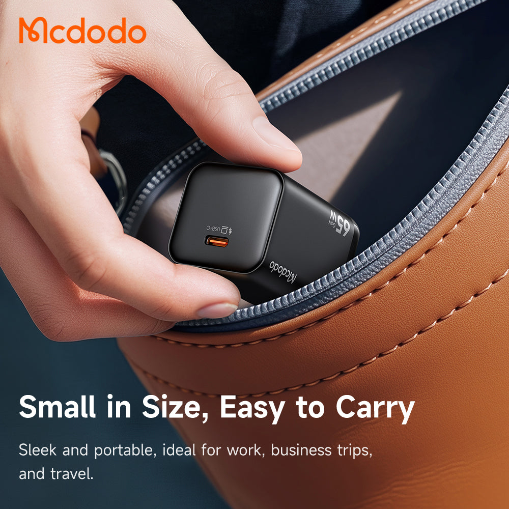 McDodo CH-0850 Ultimate Mini Network Charger, 65W, 3.25A, 1 x USB-C, Black