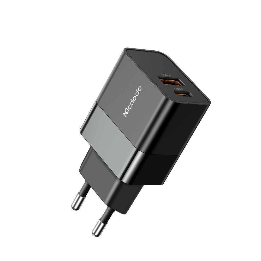 Síťová nabíječka McDodo CH-1951 Hydrogen, 20W, 3A, 1 x USB-A - 1 x USB-C, černá