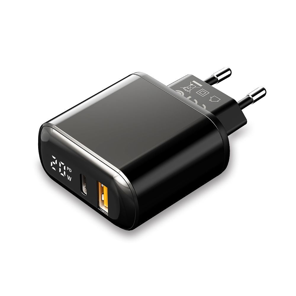Síťová nabíječka McDodo CH-7170 Chocolate Display, 20W, 3A, 1 x USB-A - 1 x USB-C, černá