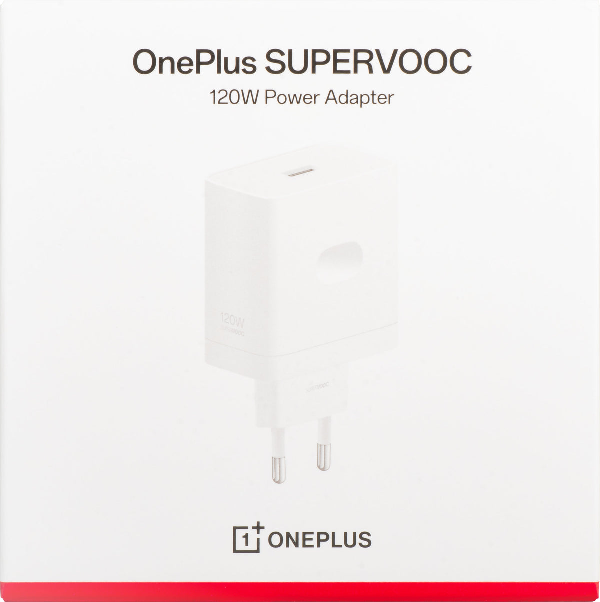 Síťová nabíječka OnePlus, 120W, 1 x USB-A, bílá