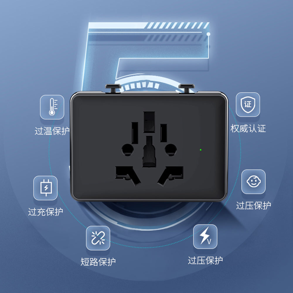 Síťová nabíječka Techsuit HHT203A Travel, 20W, 3A, 2 x USB-A - 2 x USB-C, Bílá