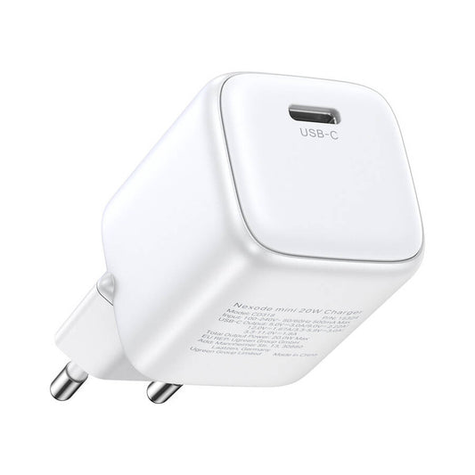 Síťová nabíječka UGREEN CD318, 20W, 3A, 1 x USB-C, bílá