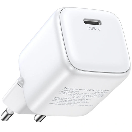 Síťová nabíječka UGREEN CD319, 30W, 3A, 1 x USB-C, bílá
