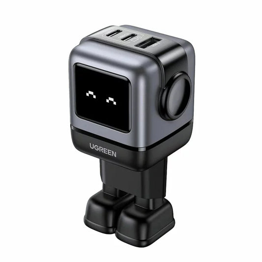 Síťová nabíječka UGREEN CD361 Uno, 65 W, 3,25 A, 1 x USB-A - 2 x USB-C, černá