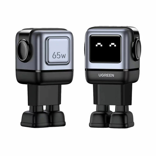 Síťová nabíječka UGREEN CD361 Uno, 65 W, 3,25 A, 1 x USB-A - 2 x USB-C, černá