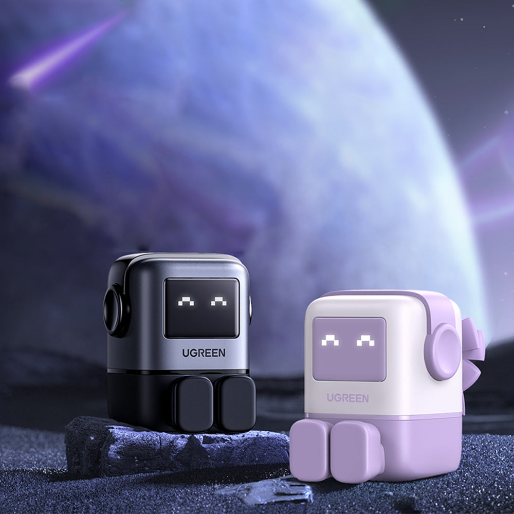 Síťová nabíječka UGREEN CD361 Uno, 65W, 3.25A, 1 x USB-A - 2 x USB-C, Fialová