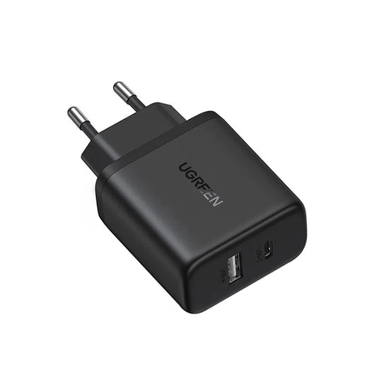 Síťová nabíječka UGREEN X227, 20W, 3A, 1 x USB-A - 1 x USB-C, černá
