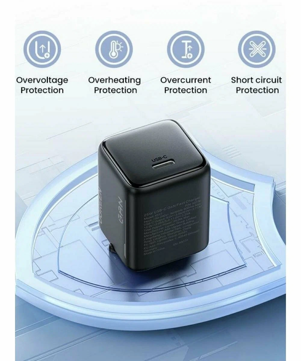 Síťová nabíječka UGREEN X517, 25W, 3A, 1 x USB-C, Černá