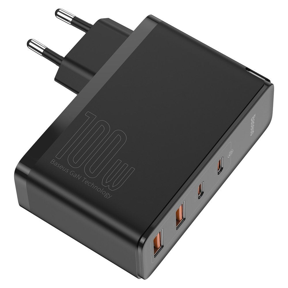 Síťová nabíječka Baseus GaN2 Pro, 100 W, 5 A, 2 x USB-A - 2 x USB-C, černá CCGAN2P-L01