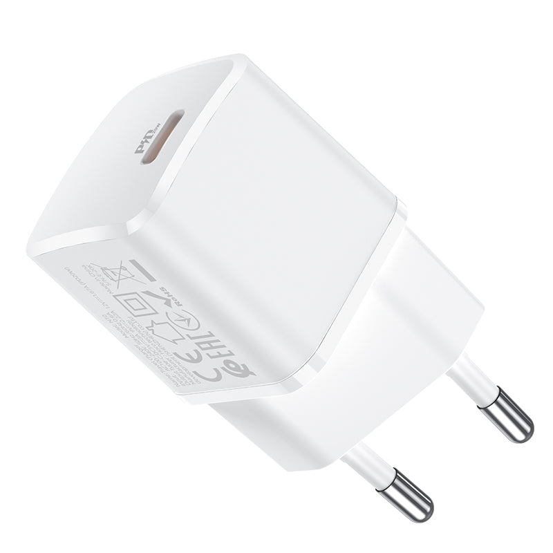Síťová nabíječka HOCO N10, 20W, 3A, 1 x USB-C, bílá