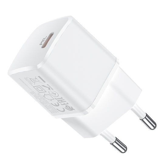 Síťová nabíječka HOCO N10, 20W, 3A, 1 x USB-C, bílá