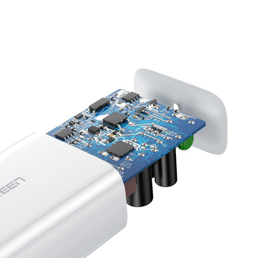 Síťová nabíječka UGREEN CD127, 30W, 3A, 1 x USB-C, bílá