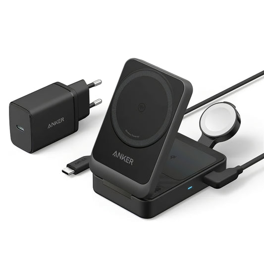 Anker MagGo 3v1, 15W, 1,67A, černá B2557311