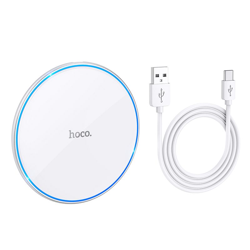 Bezdrátová síťová nabíječka HOCO CW6 Pro, 15W, 1.67A, Bílá