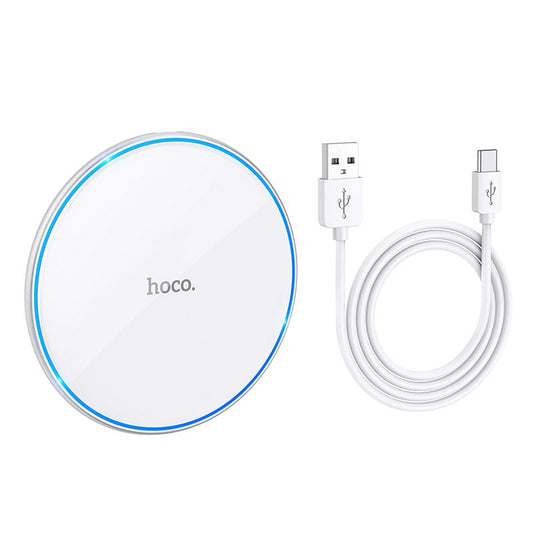 Bezdrátová síťová nabíječka HOCO CW6 Pro, 15W, 1.67A, Bílá