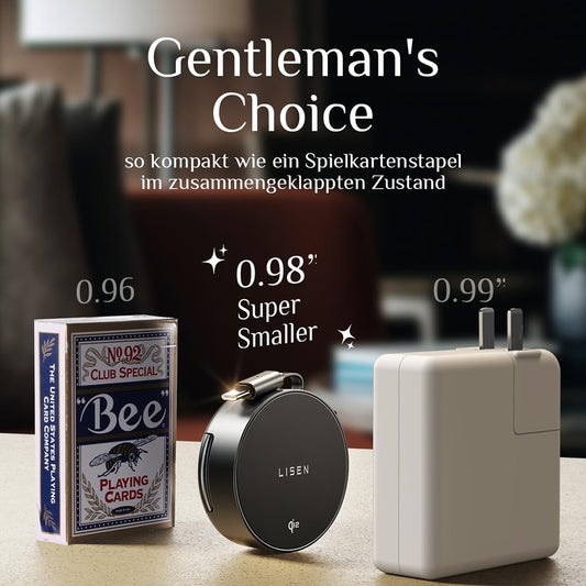 Bezdrátová síťová nabíječka Lisen W103 3v1, 7.5W, 1.1A, Černá YL0324090008