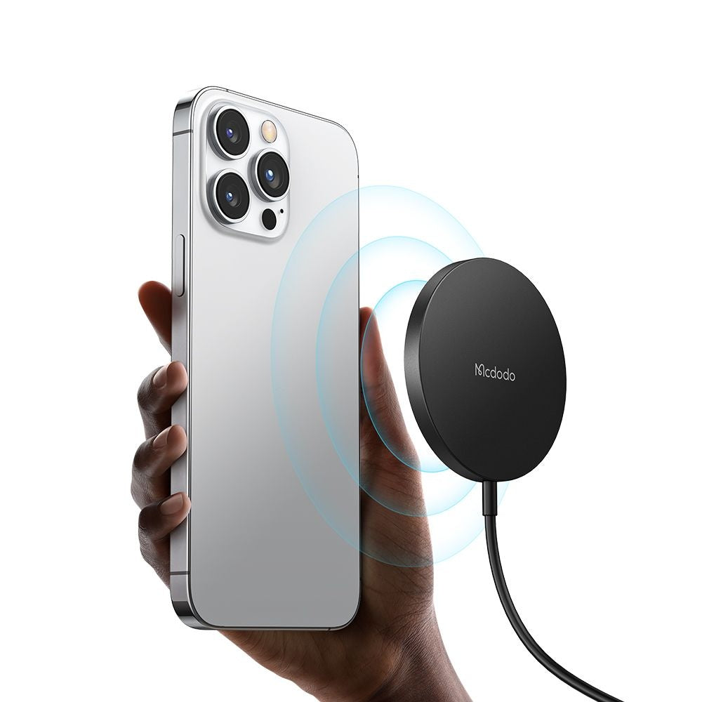 Bezdrátová síťová nabíječka McDodo CH-4360 Moon, 15W, 1.67A, Černá