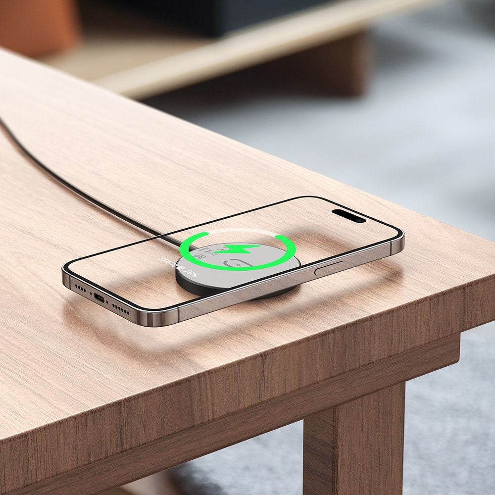 Bezdrátová síťová nabíječka McDodo CH-4360 Moon, 15W, 1.67A, Černá