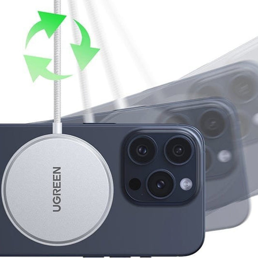 Bezdrátová síťová nabíječka UGREEN W703, 15W, 1.67A, Bílá