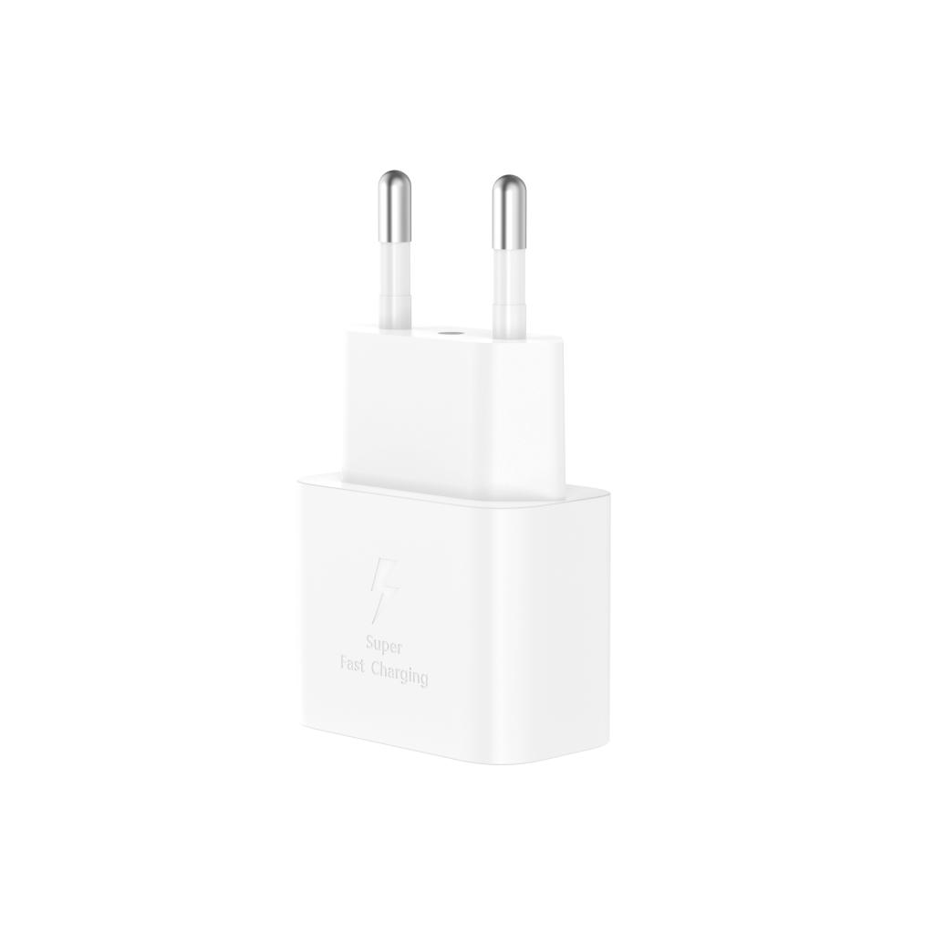 Síťová nabíječka XO Design L167, 25W, 3A, 1 x USB-C, Bílá