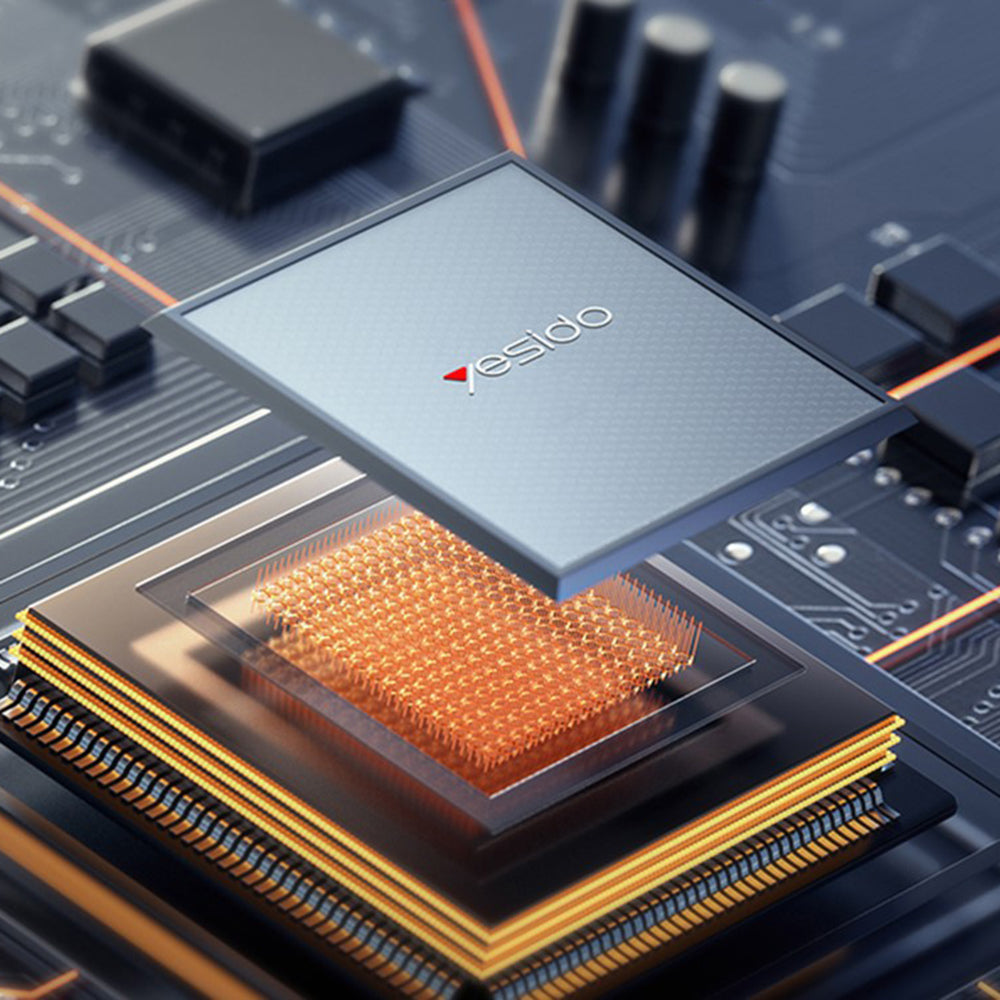 Síťová nabíječka Yesido YC142, 100W, 5A, 1 x USB-A - 2 x USB-C, Černá