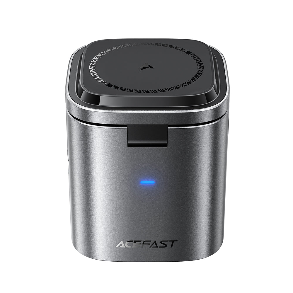 Nabíjecí stanice s kabelem USB-C Acefast Z9 QI 6v1, 80W, 1 x USB-C - 1 x USB-A, černá