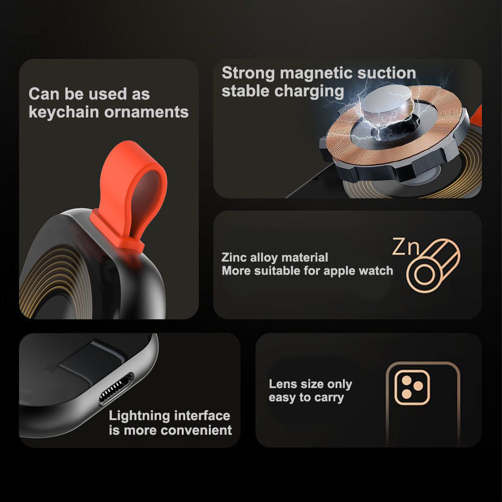 Bezdrátová nabíječka Lito LC03 pro Apple Watch Series, Černá
