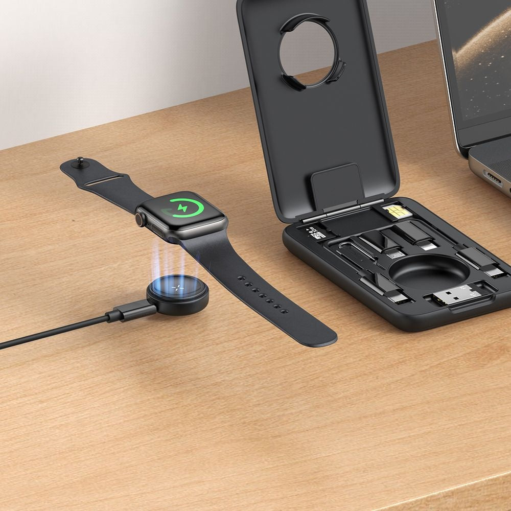 McDodo CH-2440 8in1 Wireless Charger with Organizer for Apple Watch Series, Black