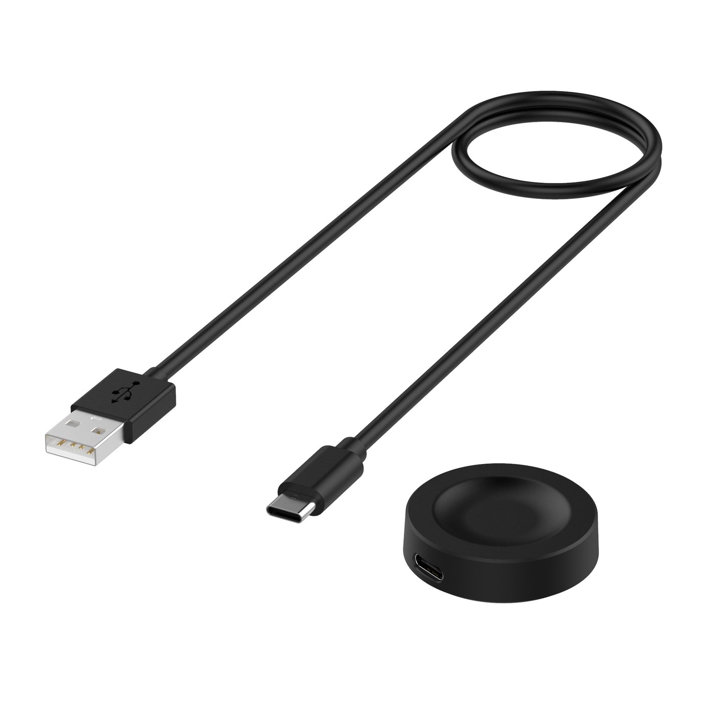 Bezdrátová nabíječka Techsuit THC2 pro Honor Watch / Huawei Watch Series, USB-A, Černá