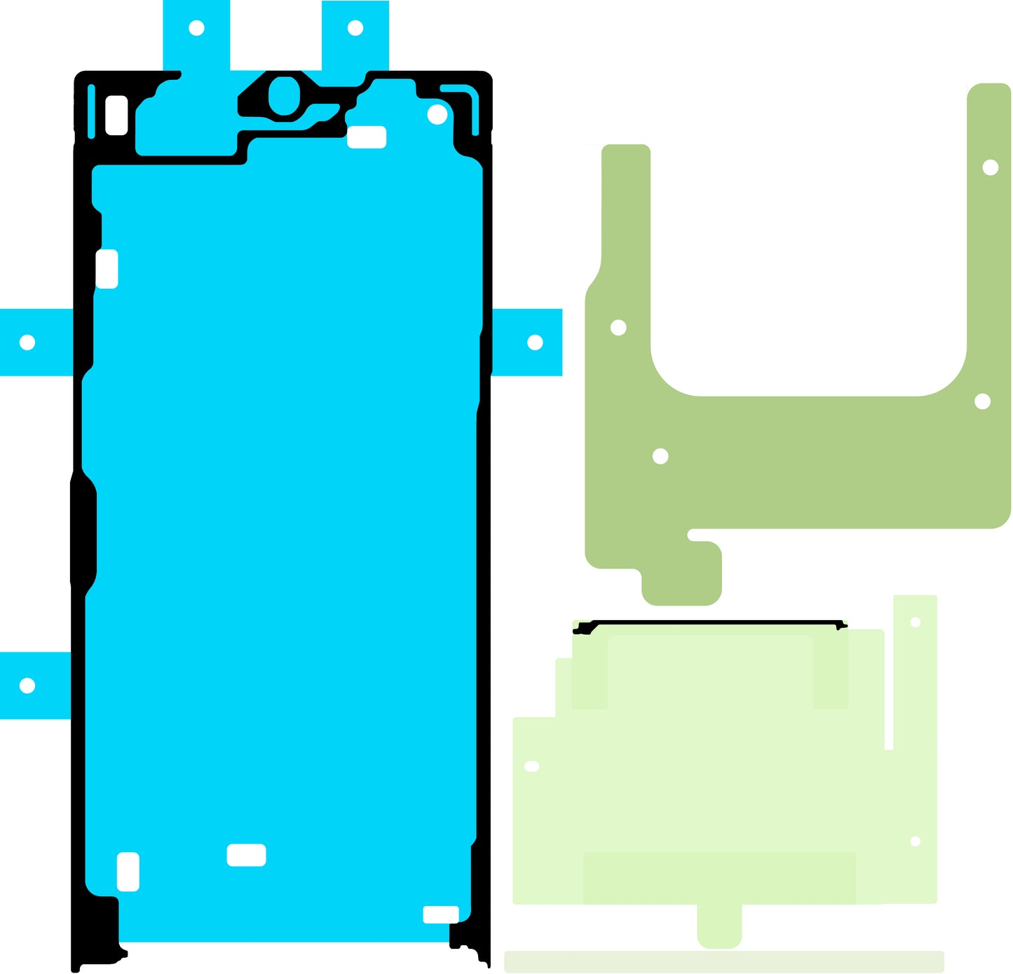 Kit lepidlo na displej Samsung Galaxy S24 Ultra S928, Service Pack GH82-33544A