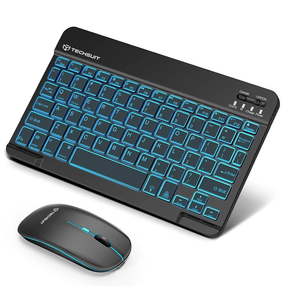 Bezdrátová klávesnice a myš Techsuit AirCombo WKM1, BT / Wi-Fi, černá