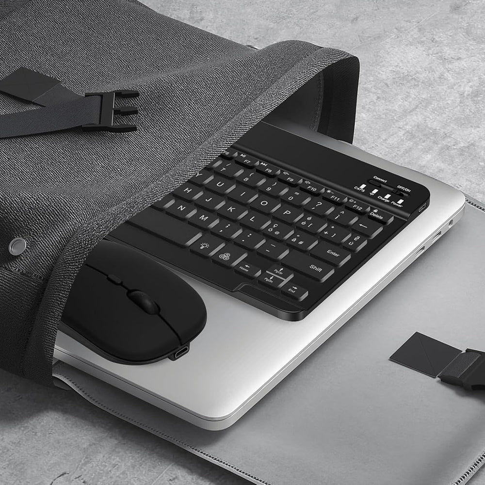 Bezdrátová klávesnice a myš Techsuit AirCombo WKM1, BT / Wi-Fi, černá