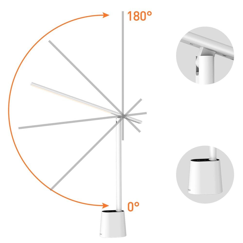 Ledová lampa na stůl Baseus Smart Eye, bílá DGZG-02