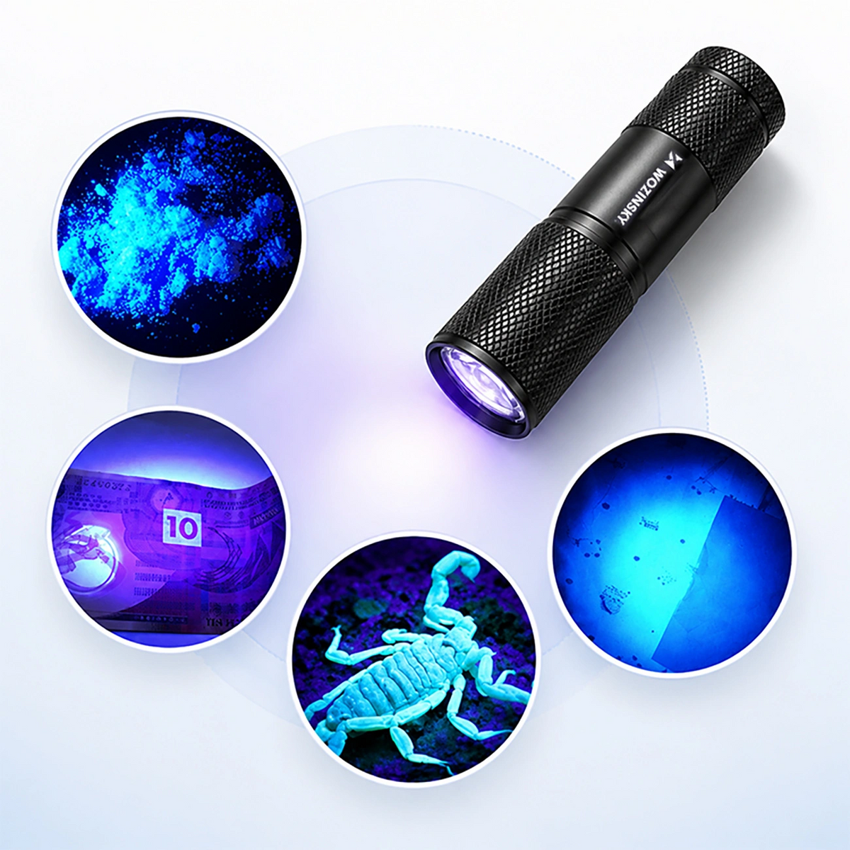 UV LED svítilna WZK WLD-9L, IP65