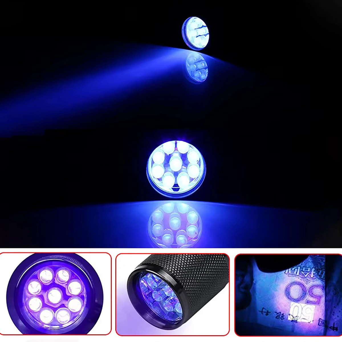 UV LED svítilna WZK WLD-9L, IP65